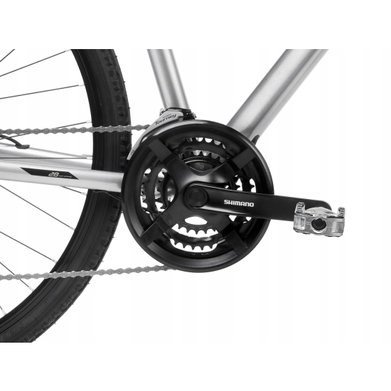 Rower ROMET ORKAN 4 M LITE srebrno-czarny 18 M