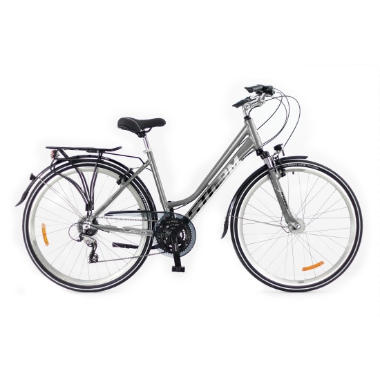 Rower STORM MARATHON 4.0 LADY srebrny/biały 17