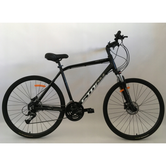 Rower STORM CROSS AERO 4.0 MAN czarny/biały 21