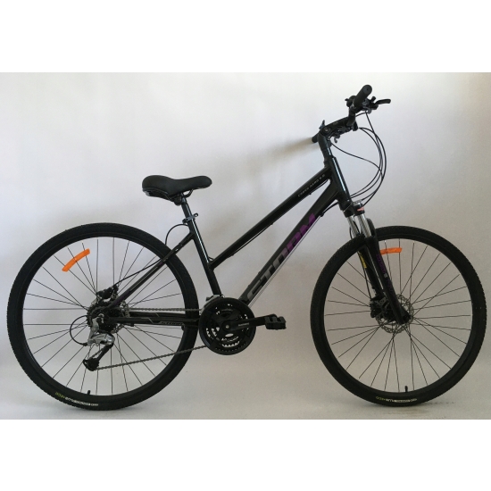 Rower STORM CROSS AERO 5.0 LADY czarny/fiolet 17