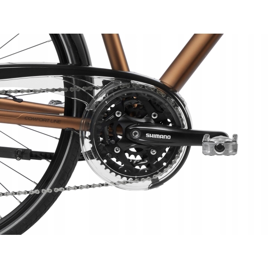 Rower trekkingowy ROMET WAGANT 9 brązowo-czarny 19 M