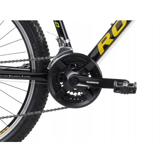 Rower ROMET RAMBLER R6.0 czarno-żółty 14 S