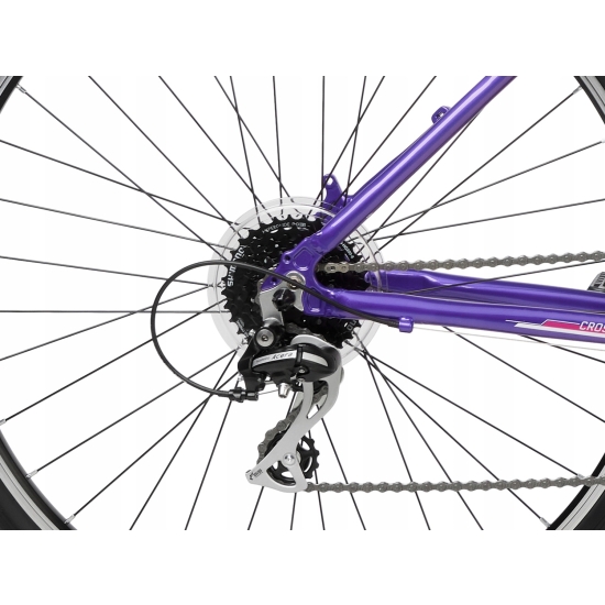 Rower ROMET ORKAN 2 D fioletowo-biały 20 L