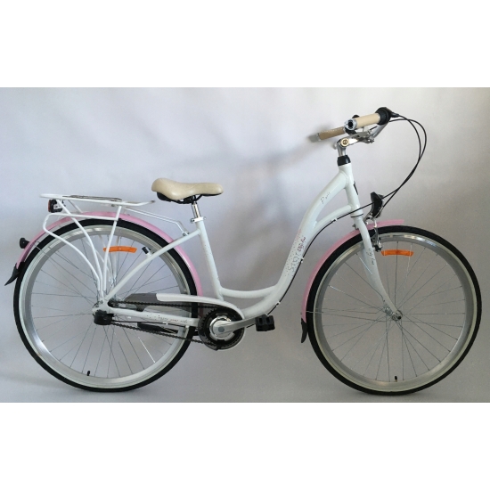 Rower STORM PARIS 28 Nexus 3S biały/pudrowy róż 17