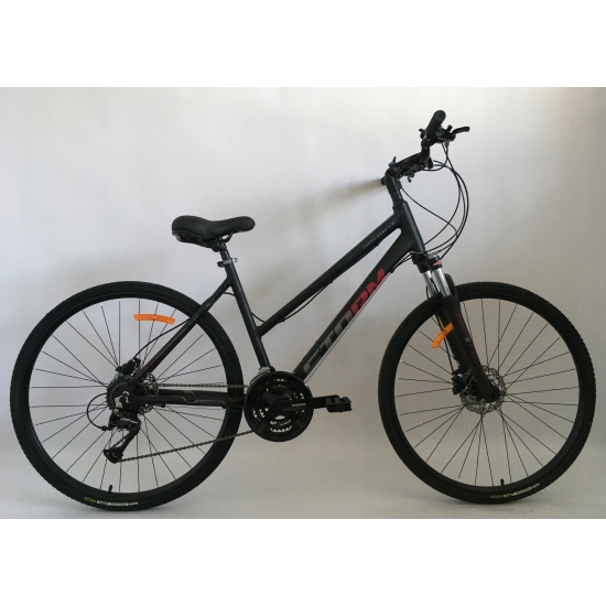 Rower STORM CROSS AERO 4.0 LADY czarny/czerwony 19