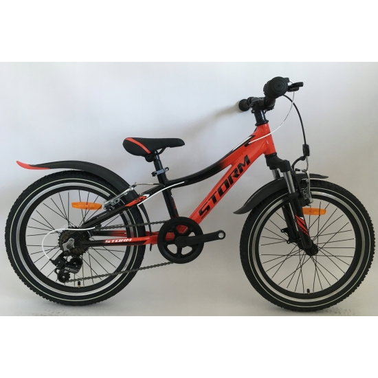 Rower STORM RACER 20 2VBR czerwony/czarny