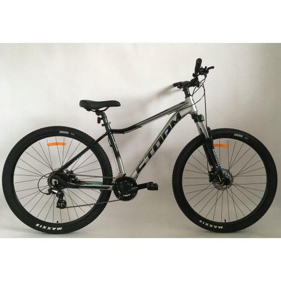 Rower STORM SHARK 29 2.0 LADY srebrny/czarny/turkus 18