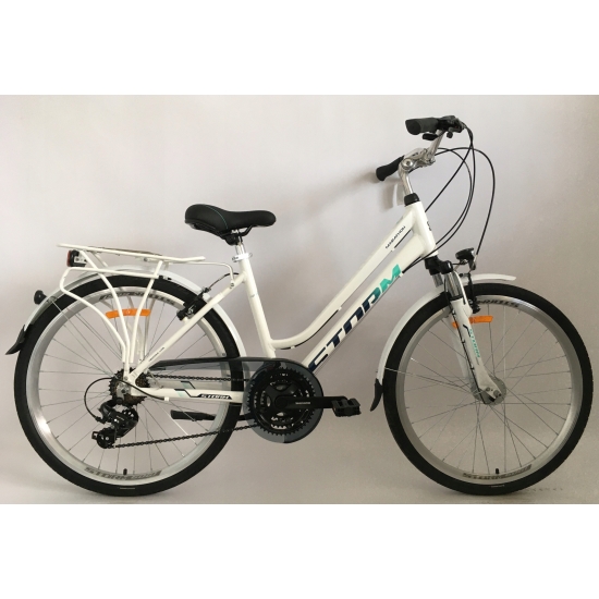 Rower STORM MARATHON 26 2.0 LADY biały/turkus 17