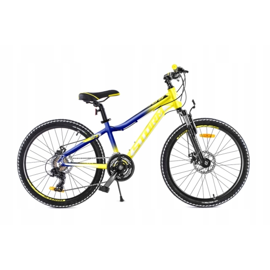 Rower STORM RACER 26 2D żółty/niebieski 15