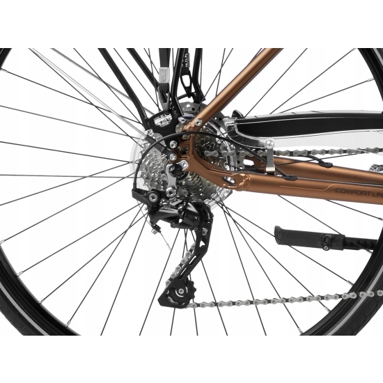 Rower trekkingowy ROMET WAGANT 9 brązowo-czarny 19 M