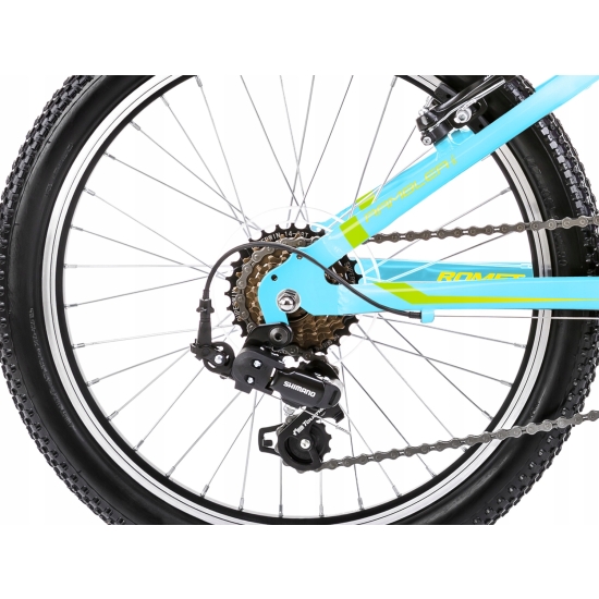 Rower ROMET RAMBLER 20 KID 1 niebiesko-zielono-żółty