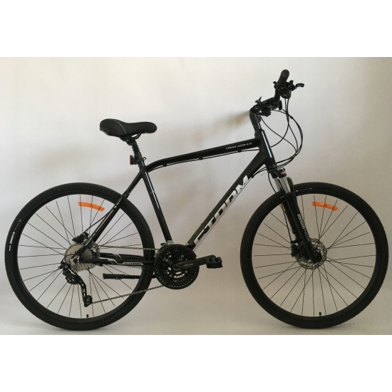 Rower STORM CROSS AERO 6.0 MAN czarny/biały 21 DEORE