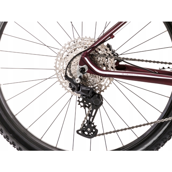 Rower ROMET MUSTANG M6 bordowo-biały 19 L