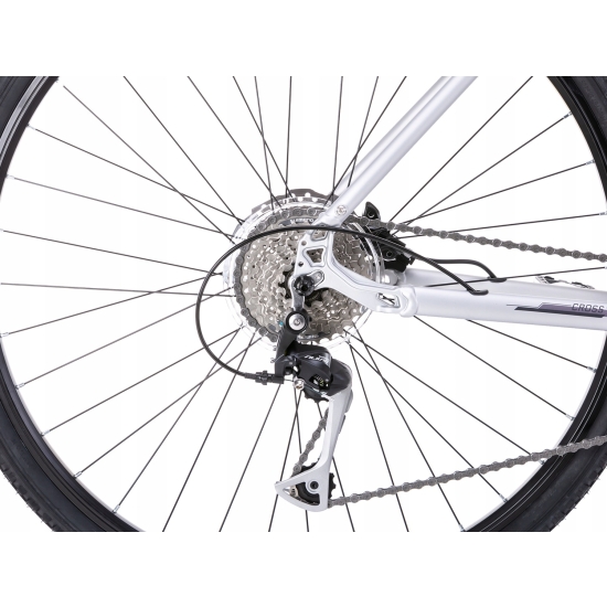 Rower ROMET ORKAN 4 D srebrno-fioletowy 20 L