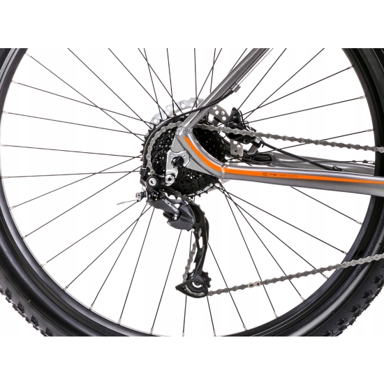 Rower ROMET MUSTANG M2 szaro-pomarańczowy 17 M