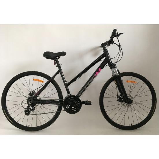 Rower STORM CROSS AERO 2.0 LADY czarny/fuksja 19