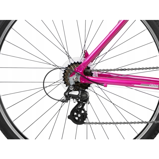 Rower ROMET ORKAN D różowo-biały 19 L