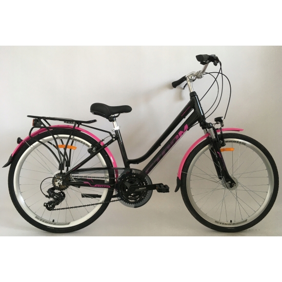 Rower STORM MARATHON 26 2.0 LADY czarny/fuksja 15
