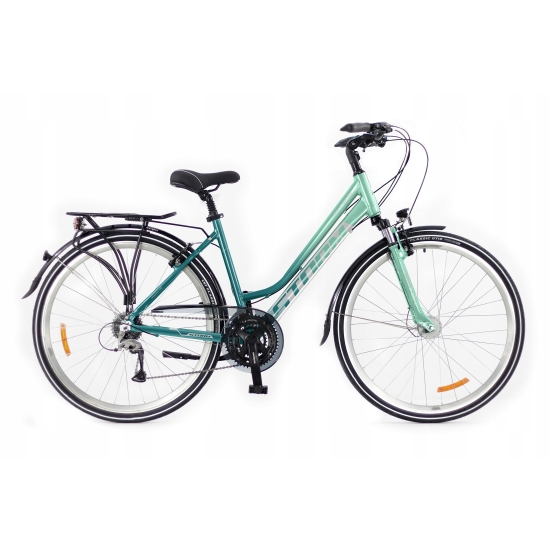 Rower STORM MARATHON 6.0 LADY turkusowy/zielona butelka 17